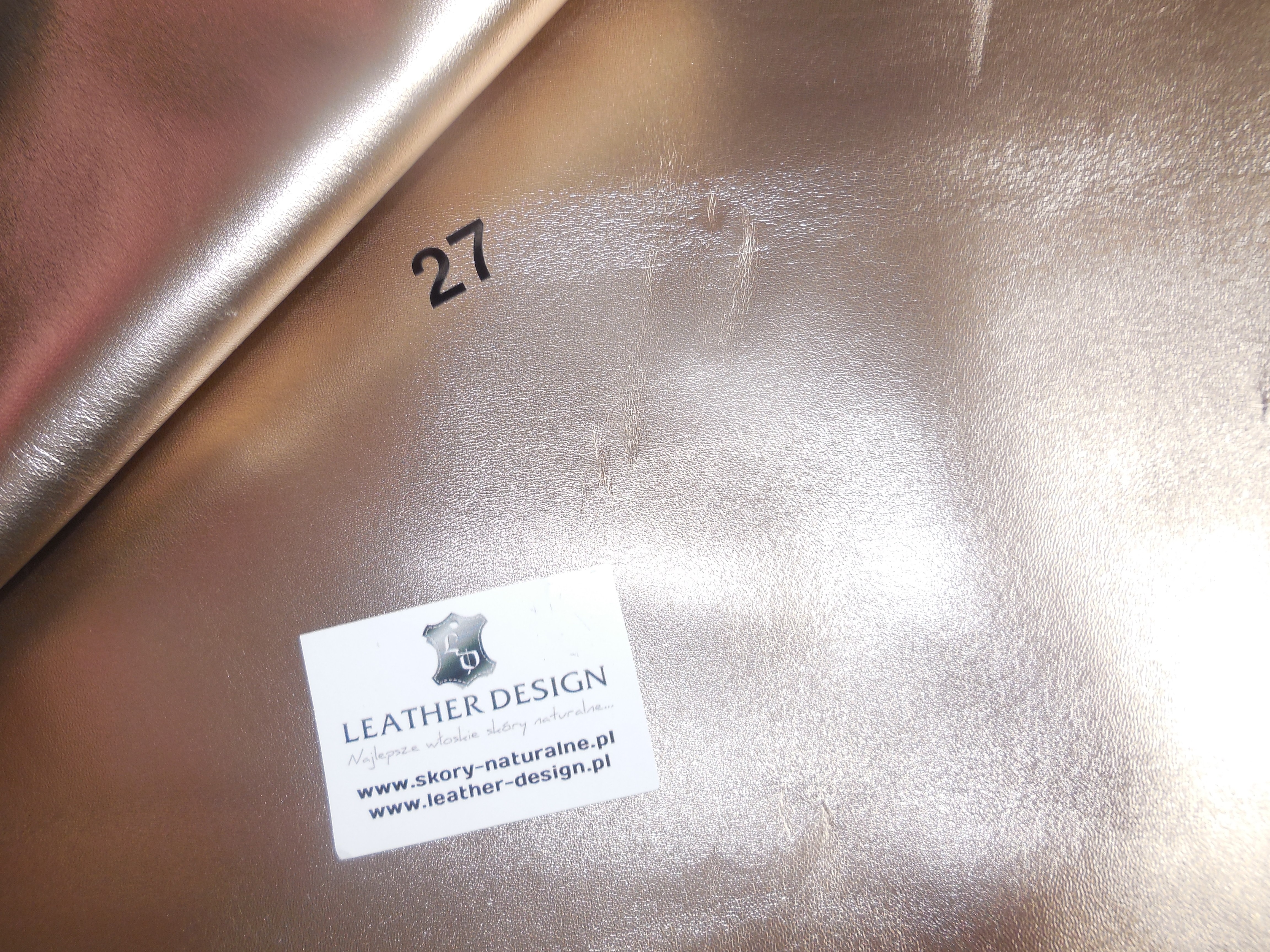 skóra naturalna srebrna - skóry naturalne włoskie w Leather-design.pl